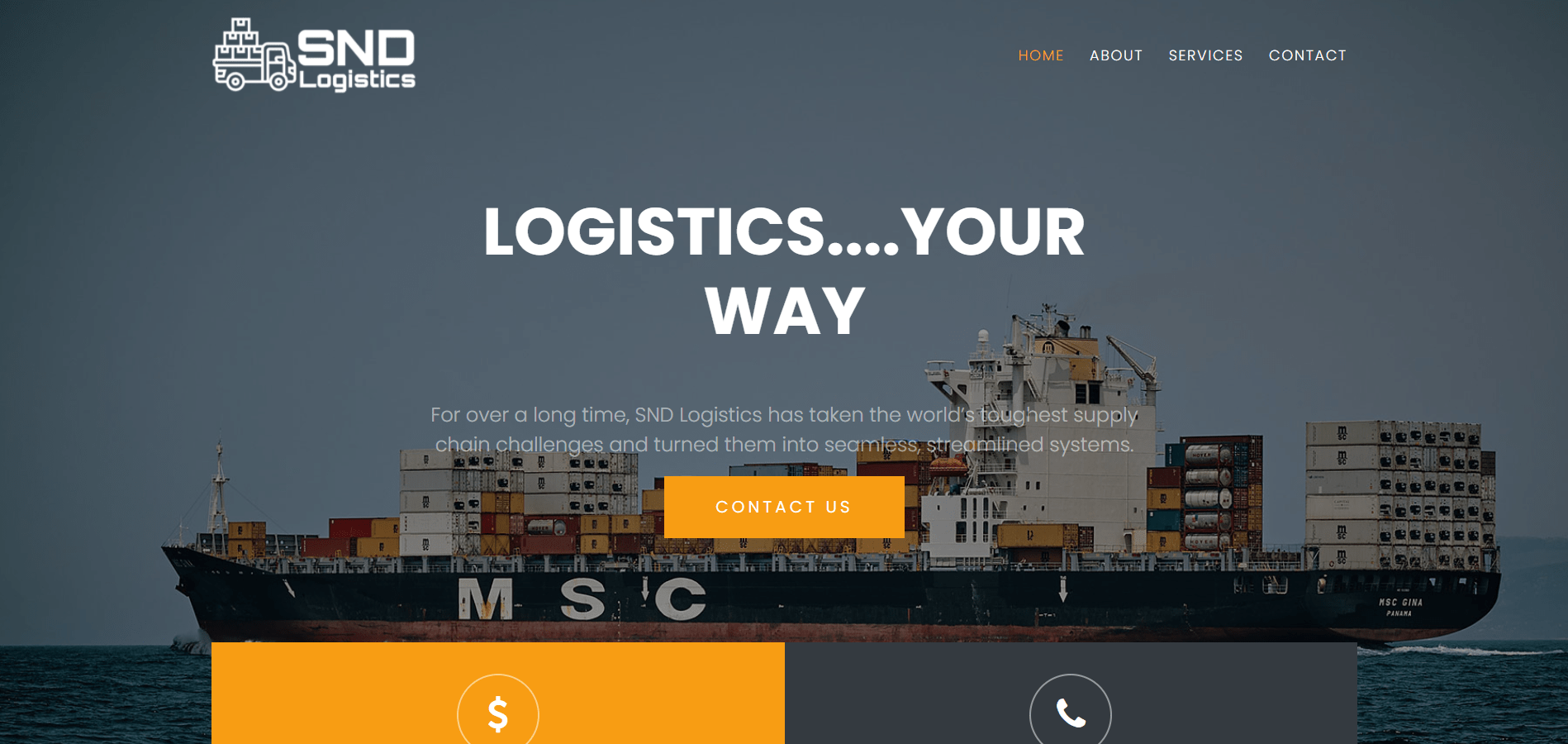 SND Logistics Website