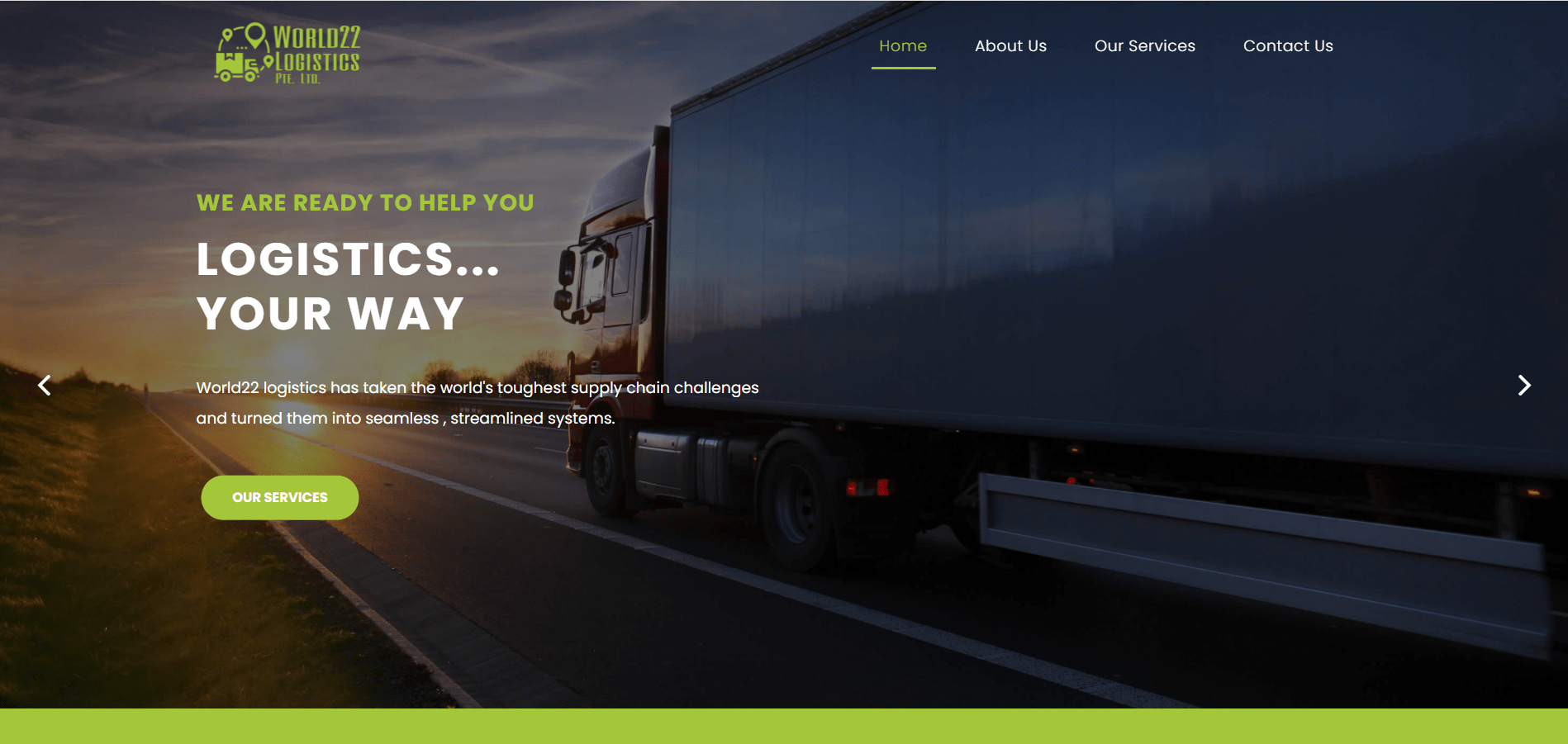 World22 Logistics Website